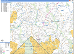 Silver Spring Wall Map Basic Style 2026